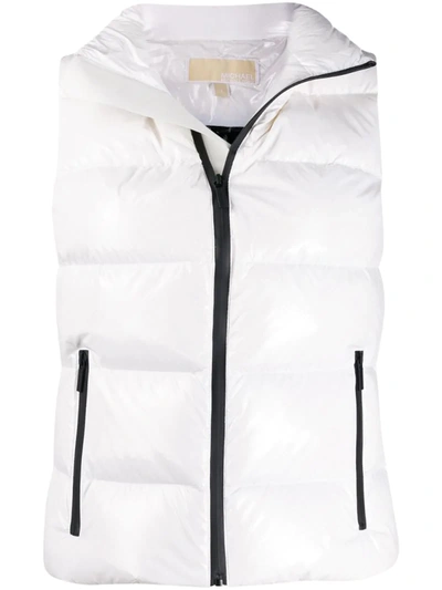 Michael Kors Cire Padded Gilet Jacket In White | ModeSens