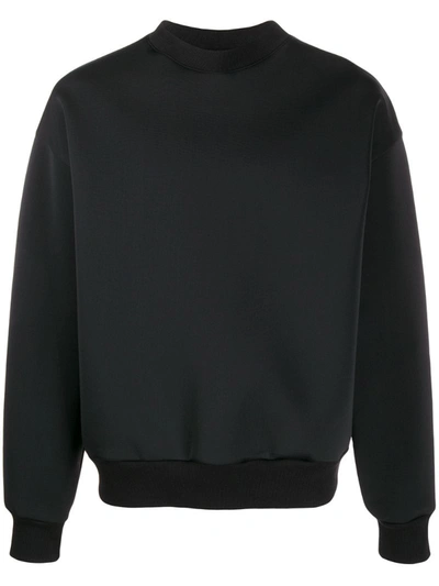 Alchemy Neoprene Crew-neck Sweatshirt In Black