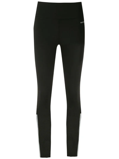 Track & Field Laser Performance Strech Leeggings In Black