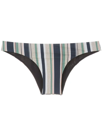 Track & Field Horizonte Striped Bikini Bottom In Multicolour
