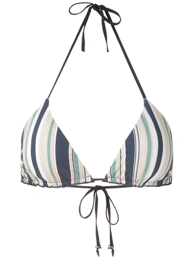 Track & Field Young Striped Bikini Top In Multicolour