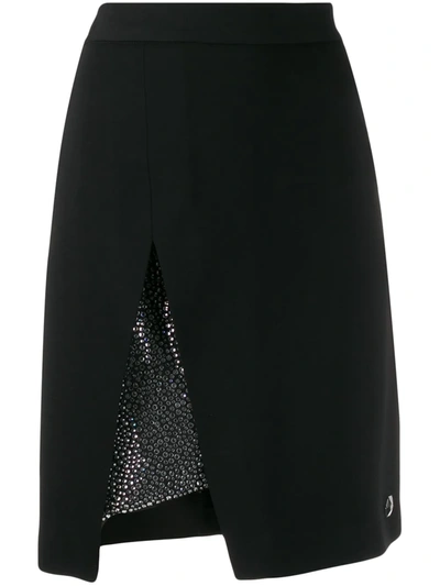 Philipp Plein Embellished Mini Skirt In Black