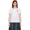 Comme Des Garçons Play Comme Des Garcons Play White Mens Fit Heart Patch T-shirt