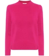 Co Essentials Cashmere Crop Sweater In Pink