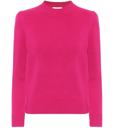 Co Essentials Cashmere Crop Sweater In Pink