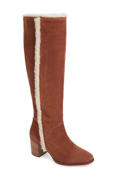 Seychelles Face To Face Knee High Boot In Cognac Suede