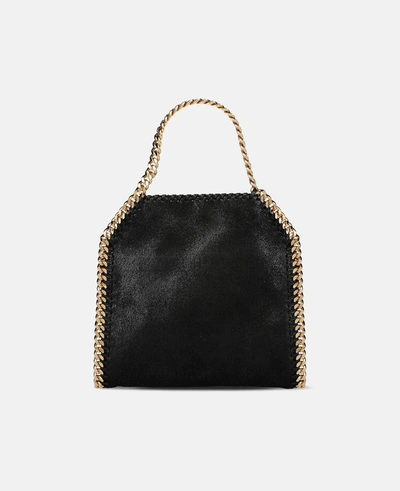 Stella Mccartney Black Black Falabella Shaggy Deer Mini Tote