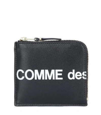 Comme Des Garçons Huge Logo Small Wallet In Black