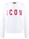 Dsquared2 White Icon Cotton Sweatshirt