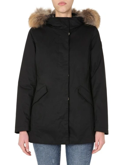 Woolrich "arctic" Down Jacket In Black
