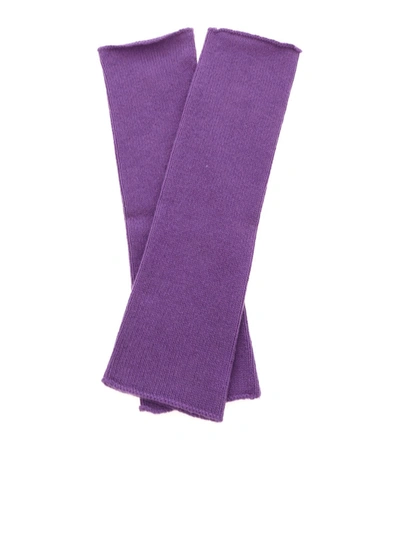 Kangra Cashmere Merino Wool Muff In Purple