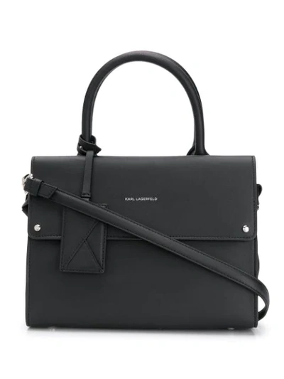 Karl Lagerfeld K/ikon Top-handle Bag In Black