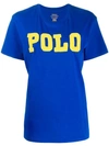 Polo Ralph Lauren Embellished Logo T-shirt In Blue