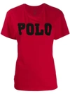 Polo Ralph Lauren Beaded Logo T-shirt In Red