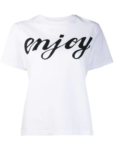 Mcq By Alexander Mcqueen Printed Cotton T-shirt In White