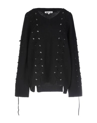 Mcq By Alexander Mcqueen Black Pullover With Corset Details