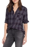 Rails Hunter Plaid Shirt In Grey Midnight Sky