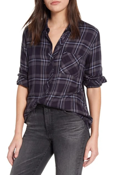 Rails Hunter Plaid Shirt In Grey Midnight Sky