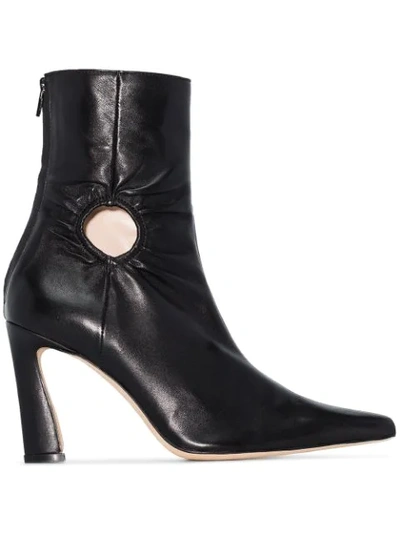 Kalda Black Fory 80 Leather Ankle Boots