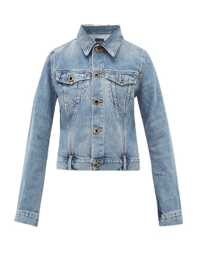 Khaite Richard Buttoned Denim Jacket In Jackson