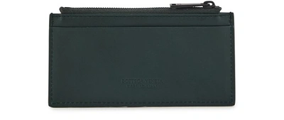 Bottega Veneta Zipped Cardholder In Pine Green