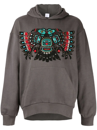 Alchemist Wayne Beaded Hoodie In Grey