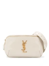 Saint Laurent Classic Monogram Belt Bag In Neutrals