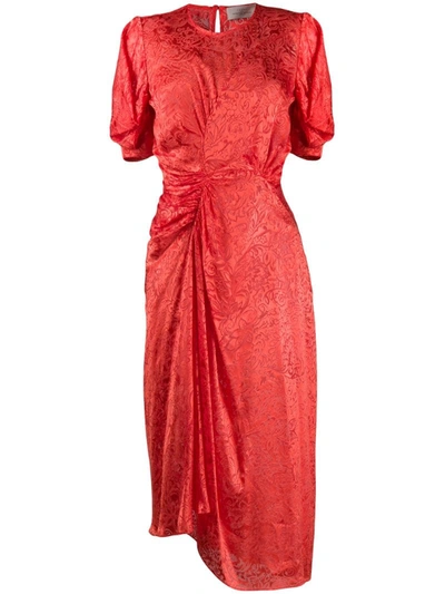 Preen By Thornton Bregazzi Lally Satin Dress In Red