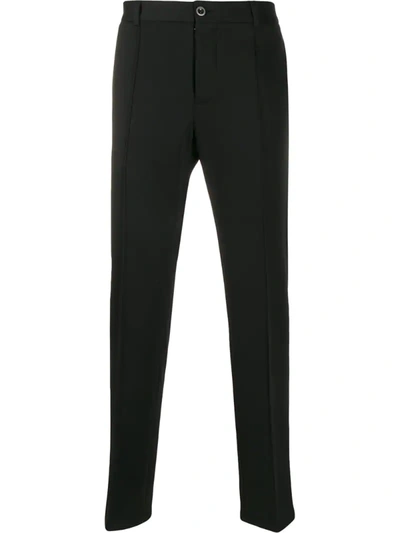 Maison Margiela Zipped Pocket Twill Tailored Pants In Black