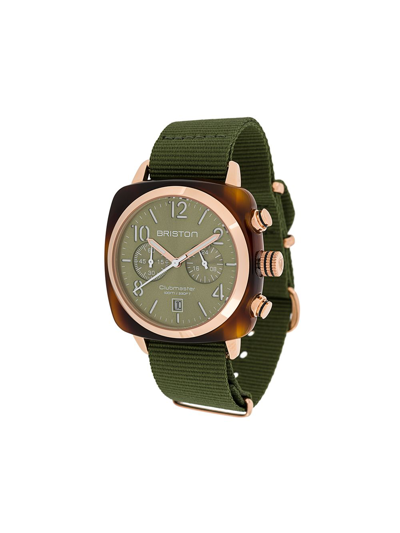 Briston Watches Clubmaster Classic Chrono 40mm In Green