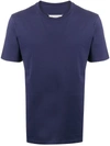 Maison Margiela Garment Dye T-shirt In Blue