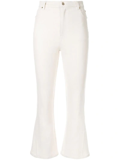 Acler Lewis Denim Jeans In White