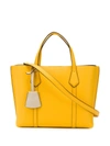 Tory Burch Lacquered-edge Tote Bag In Yellow