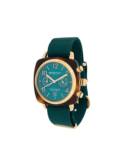Briston Watches Clubmaster Classic Chrono 40mm In Green