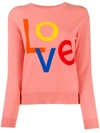 Chinti & Parker 'love' Cashmere Knit Jumper In Pink