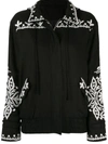 We Are Kindred Positano Embroidered Bomber Jacket In Black