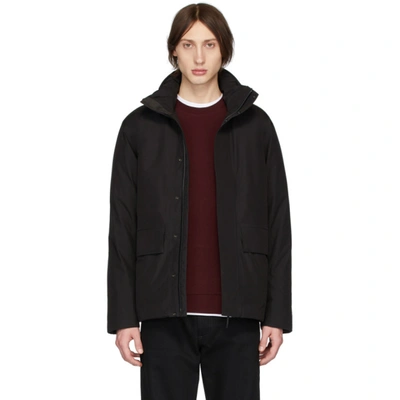 Norse Projects Black Down Gore-tex® Ystad Jacket In 9999 Black
