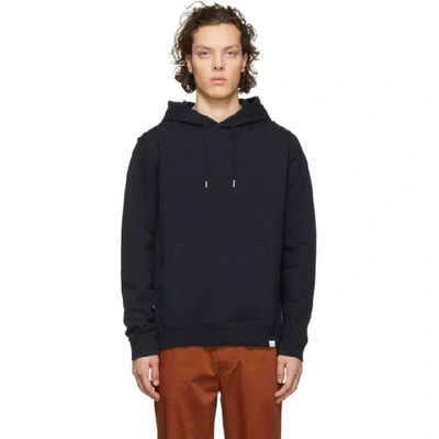 Norse Projects Black Vagn Classic Hoodie In Darknavy