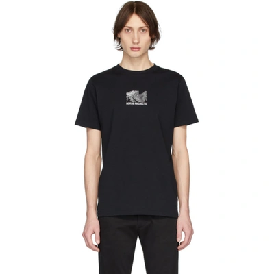 Norse Projects Black Topo Niels T-shirt In 9999 Black
