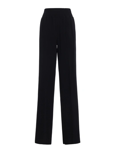 Givenchy Crepe Cady Palazzo Trousers In Black