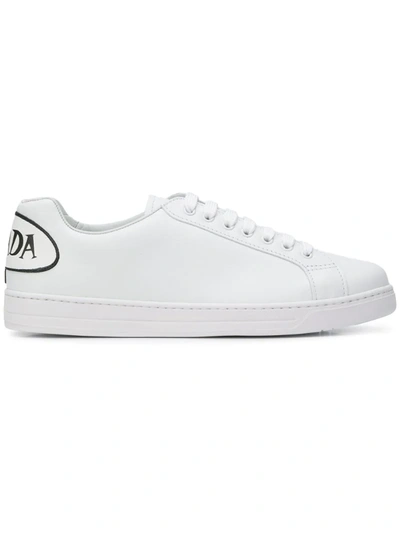 Prada Comics Patch Sneakers In White