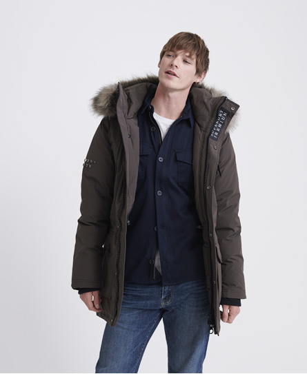 khaki parka coat