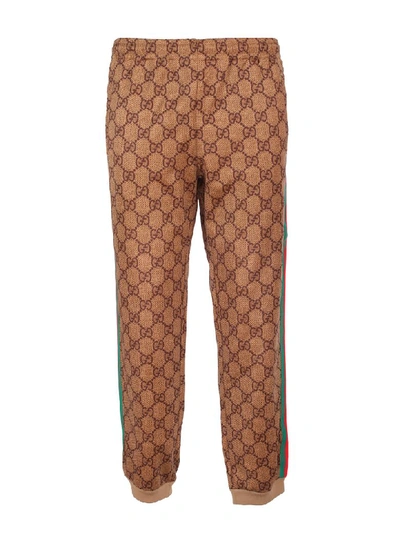 Gucci Technical Jersey Pants In Beige