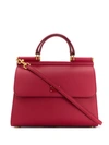 Dolce & Gabbana Small Sicily 58 Tote Bag In Red
