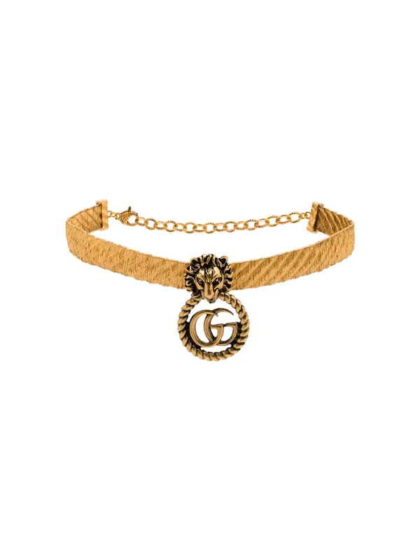 Gucci Lion Head Necklace In Gold | ModeSens