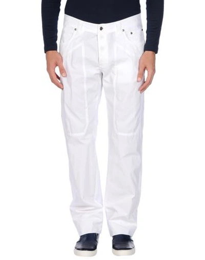 Jeckerson Streatch Cotton Pants In White
