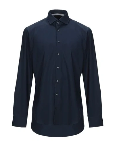 Michael Kors Mens Shirts In Dark Blue