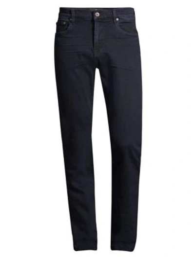 7 For All Mankind Adrien Slim Tapered Fit Jeans In Washed Black In Huron