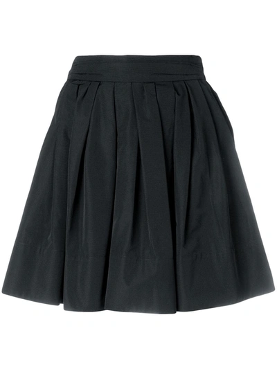 Valentino Womens Nero A-line Wool And Silk-blend Mini Skirt 10 In Black