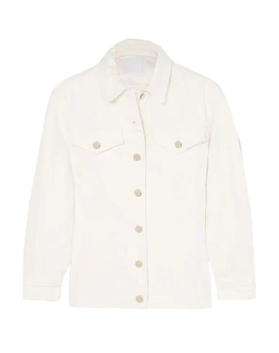 Goldsign The Waisted Denim Jacket In White